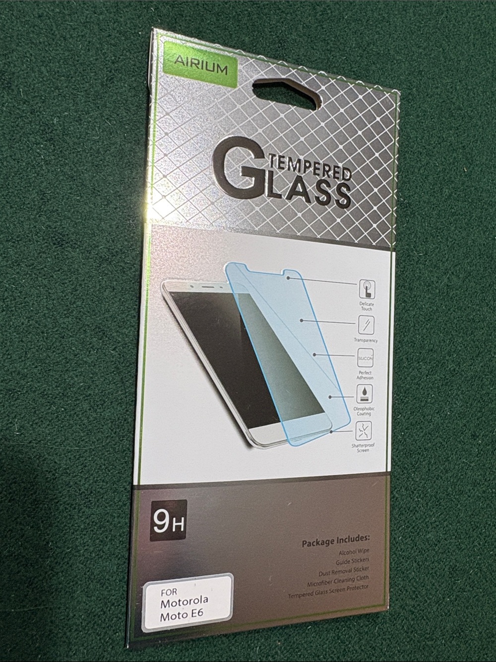 AIRIUM Tempered Glass Screen Protector for Motorola Moto E6 - Clear